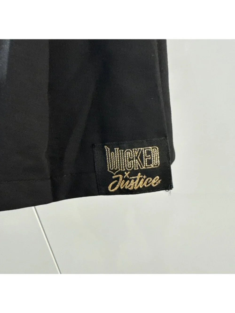 Justice Girls X Wicked Pleated Skirt, Size  MEDIUM 10. BLACK NEW‎